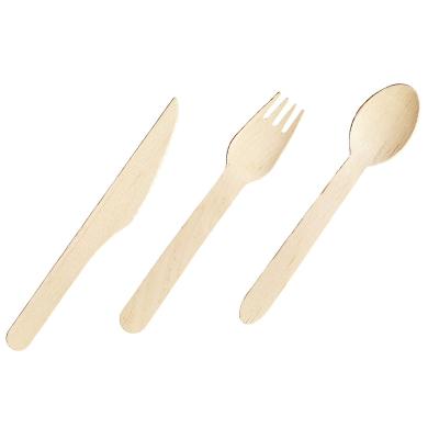 China Wooden Package Disposable Wooden Cutlery Cutlery Eco-Friendly Cutlery for sale