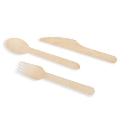 China Wooden Disposable Color Cutlery Eco - Friendly Cutlery Set Wooden Cutlery Set Package for sale