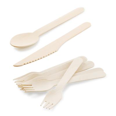 China Disposable Cutlery Set Travel Disposable Cutlery Set Eco Disposable Cutlery Wood for sale