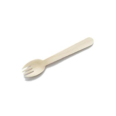 China 140mm Disposable Wooden Spork Cutlery Set 5000pcs/ctn for sale