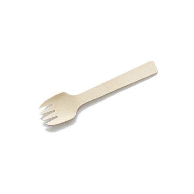 China 105mm Disposable Wooden Spork Cutlery Set 10000pcs/ctn for sale