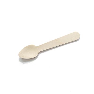 China Wooden Spoon 10000pcs/ctn Disposable Wooden Cutlery 96mm for sale