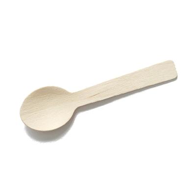 China 100mm Disposable Wooden Cutlery Round Key Wooden Spoon 10000pcs/ctn for sale