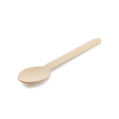 China 5000pcs/ctn wooden spoon of 160mm disposable wooden cutlery for sale