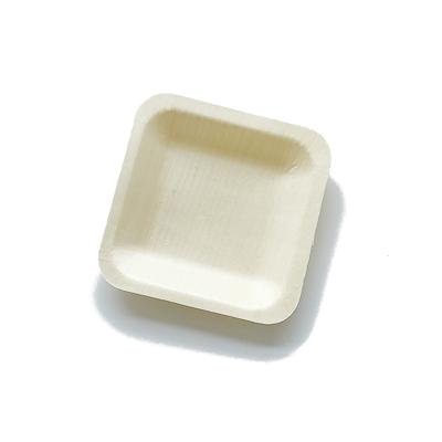 China Wooden Round Shape Tray 11.5x11.5x1.5cm Disposable Traditional 2000pcs/ctn for sale