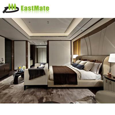 China Contemporary 5 Star Moderno Metal Fabric Hotel Furniture Luxury Suite Custom Made Bedroom for sale