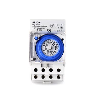 China ALION SUL181h 220V-240V 16 Amp 24 Hour Mechanical Analog Daily Time Switch, Battery Operated Timer AC240V for sale