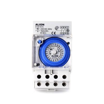 China ALION SYN161h 220V-240V 16(4)A 24 Hours Timer Switch Wall,Limitd AC230V Analog Timer for sale