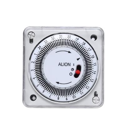 China AnalogueTimer Mechanical Programmable Minimum Rail, Timer DIN Switch ALION AHC712 220V-240V Setting Unit 15min 24 Hours for sale