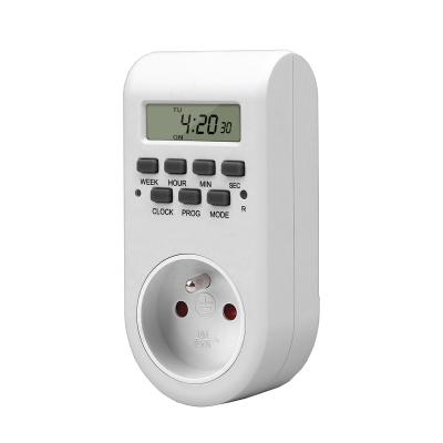 China SET08A Digital Timer Weekly Timer Switch With Removable Backup Battery for sale