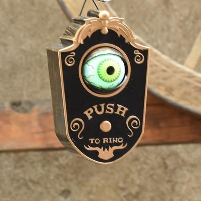 China Hot Selling Holiday Party Dress Up Scary Eyes Halloween Doorbell Ghost Bell Halloween Decorations for sale