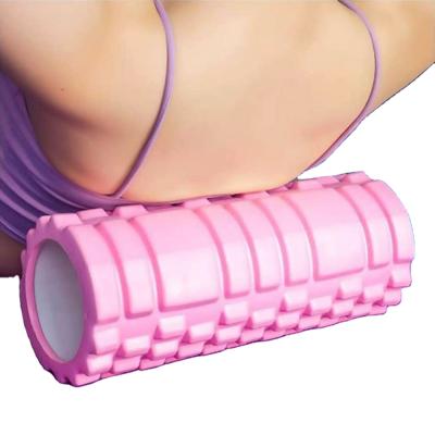 China Hot Yoga Pilates Yoga Column Foam Roller Blocks Massage Yoga Ball Gym Pilates Yoga Exercise Fitness Equipment Black for sale