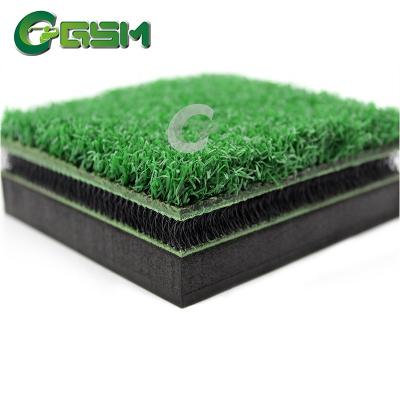 China Sports Court Custom Design OEM Green Grass Mini Golf Turf Artificial Grass Golf Hitting Mat Custom for sale