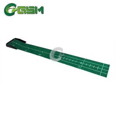 China Hot Selling Eco-friendly Portable Golf Practice Putter Mat For Indoor Outdoor Golf Putting Trainer for sale