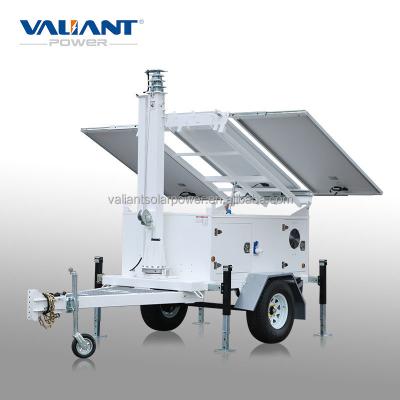 China Industrial mobile solar trailer for 5kw electricity solar generator for sale