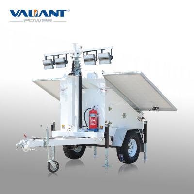 China Hot Selling Rental Construction Site Mining Solar Powered Portable Light Towers For Night Lighting for sale