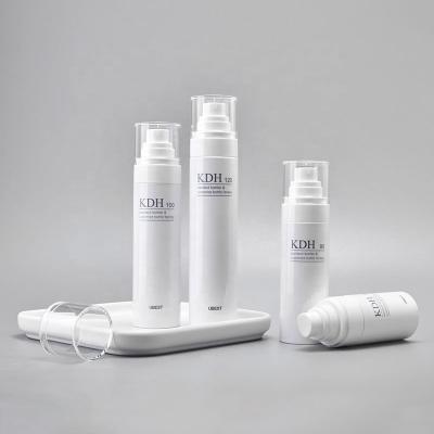 China Cosmetic Sample Style White Color And Transparent Mist Spray Pump Bottle for sale