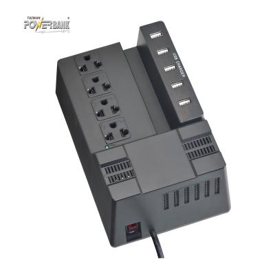 China SVC Automatic Voltage Regulator AVR Reguladores de Voltaje 1200VA 600W Stabilizer with 5 USB Chargers for sale