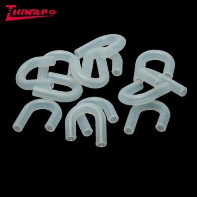 China Customized Eco - Friendly Liquid Silicone Joint Tube LSR Clear Irregular Silicone Tube for sale