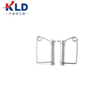 China Custom Galvanized Machined Stainless Steel Parts Carbon Steel Square Wire Single Lock Pins for sale