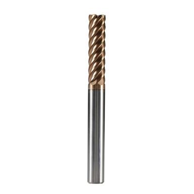 China Carbide Tungsten Four Edges Unequal Pitch Long Shank Combo Milling Flat Cutter for sale