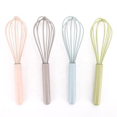 China Hot Sale Viable Food Grade Silicone Multicolor Mini Egg Blender Balloon Wire Beater Hand Mixer Egg Beater for sale