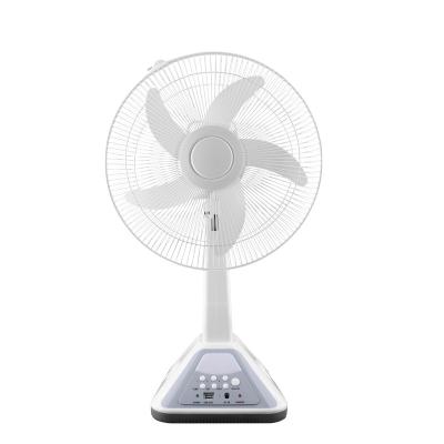 China Electric Hotel ABS Material Rechargeable Desk Fan With 14 Inch 16 Inch for sale