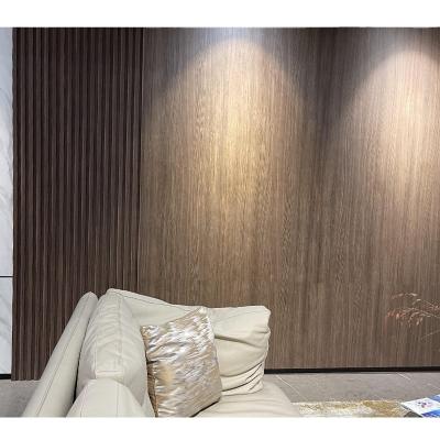 China Garden TV Grill Background In Living Room Decoration Large Size WPC Wall Panel for sale