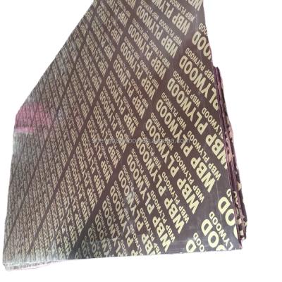 China 2 Times Hot Press BROWN Film Industrial WBP LOGO Faced Plywood for sale