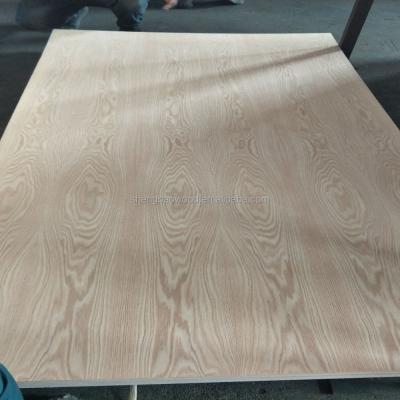 China 18mm Red Oak Face Wood Industrial Fancy Plywood for sale