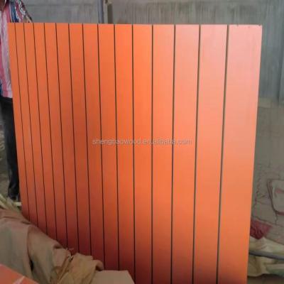 China Modern MDF Wholesale/18mm Slatwall MDF Board For Supermarket Displays/Slotted MDF Board for sale