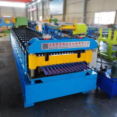 China Building Material Shops High Performance Corrugated Panel Zinc Iron Aluminum Roofing Sheets Roll Forming Making Machine for sale