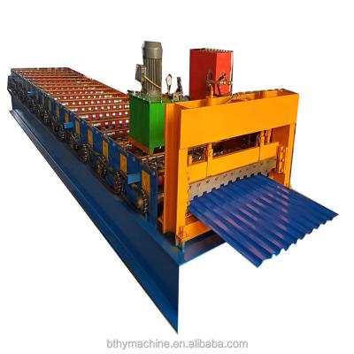 China Building Material Stores Ibr Roof Sheet Machine / High Quality Roof Tile Roll Forming Machine for sale