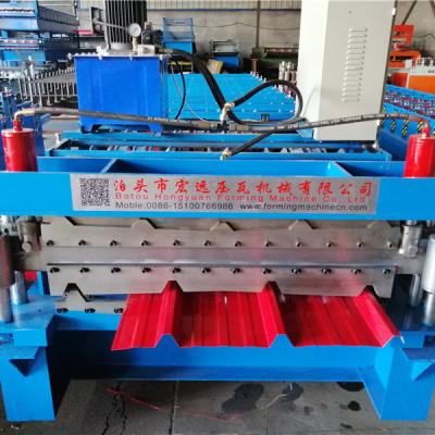 China Building Material Shops Metal Siding Double Layer Roll Forming Machine for sale