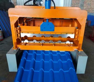 China Building Material Shops 800 Bamboo Glazed Tile Roll Forming Machine , 800 Bamboo Machine for sale