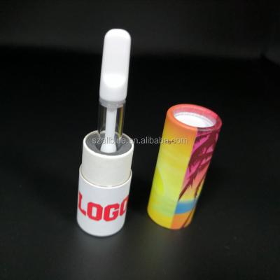 China Handmade Custom Size UV ​​Coating Silver Aluminum Round Cartridge Cardboard Tube For Perfume Atomizer Packaging for sale