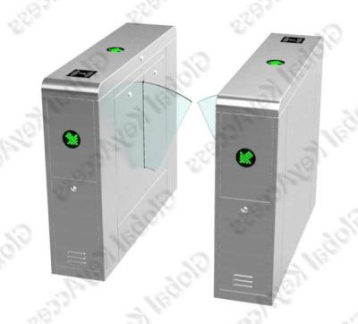 China Electronic Double Direction Flap Barrier Gate Optical Turnstiles Speed Gate for Indoor / Outdoor for sale