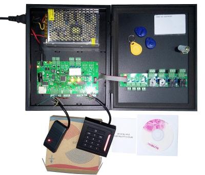 China El panel de cuatro puertas del control de acceso del sistema del control de acceso de la puerta de la seguridad de la tarjeta de la identificación en venta