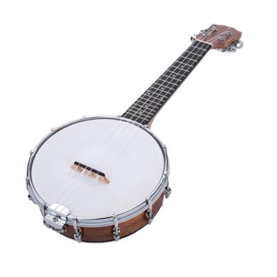 China Chinese Professional Musical Instruments Banjo Sapele Plywood Factory String Banjo Solid Wood Instruments 4 for sale