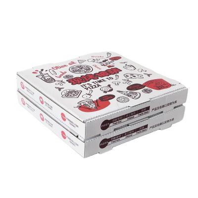 China Recyclable environmental white pizza box 12 inch pizza boxes with Logo Printing for sale