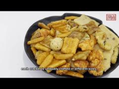 low fat grain snacks fried rice crackers baked for custom processing