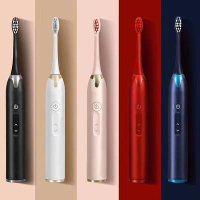 China Battery Operated ML910 IPX8 Waterproof Pressure Sensor With Touch Control Sonic Electric Toothbrush for sale