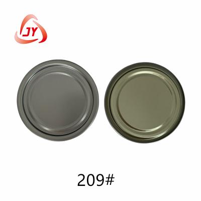 China Food Grade 209# 62.3mm Dia TFS Hard Open End Food Can Lids Corrosion Resistant for sale