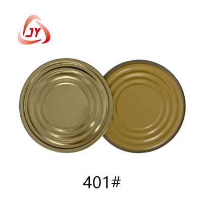 China Dust Proof TFS Tinplate Can Lids Gold And Yellow Tomato Sauce Lid 401# 99mm for sale