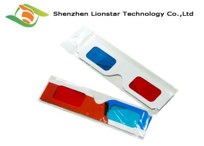 China Colorful Paper Red BluePassive 3D Glasses Anaglyph Glasses For 3D Photos for sale