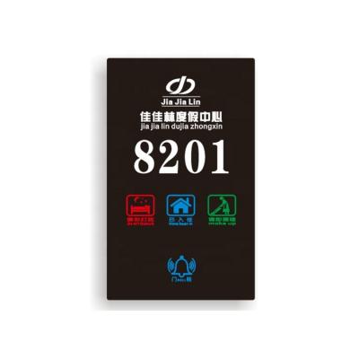 China Modern Digital House Number Room Sign Hotel Door Plate for sale