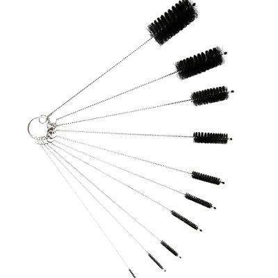 China Drinking Pipe Straw Brushes Environmental Friendly Durable Washing Brush Cleaner +smooth Ruisen Straw Cleaning Brush Stainless Steel for sale