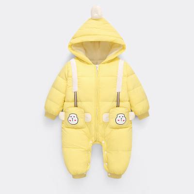 China Breathable Cotton Padded Overall Warm Kids One-Piece Romper Baby Overalls Snow Wear Newborn Baby Snowsuit Snowsuit for sale