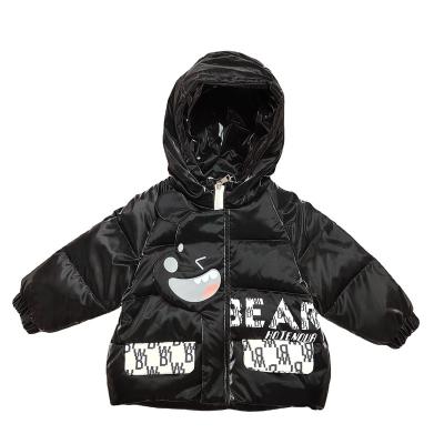 China OEM Breathable Warm Comfortable Service Waterproof Winter Warm Black Coats For Kids for sale