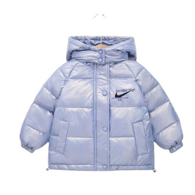 China Custom Logo Puffer Jacket Hooded Windbreaker Breathable Kids Baby Jackets and Outwears Boys Winter Down Coats for sale